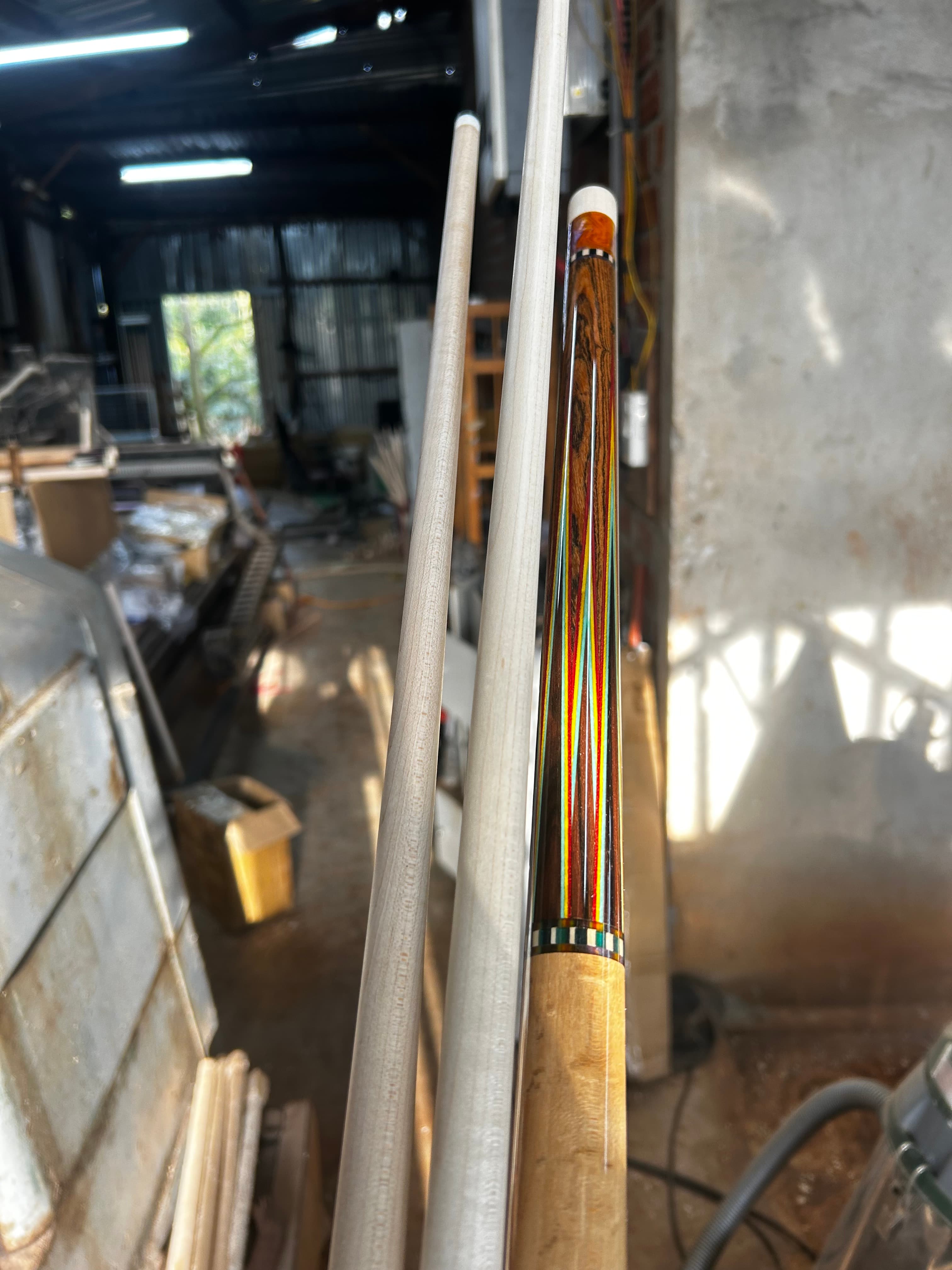 Cơ bida chỉa bocote ghép mắt chim