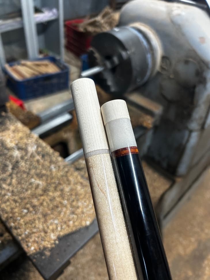 Cơ bida nặng gỗ Mun ren gỗ